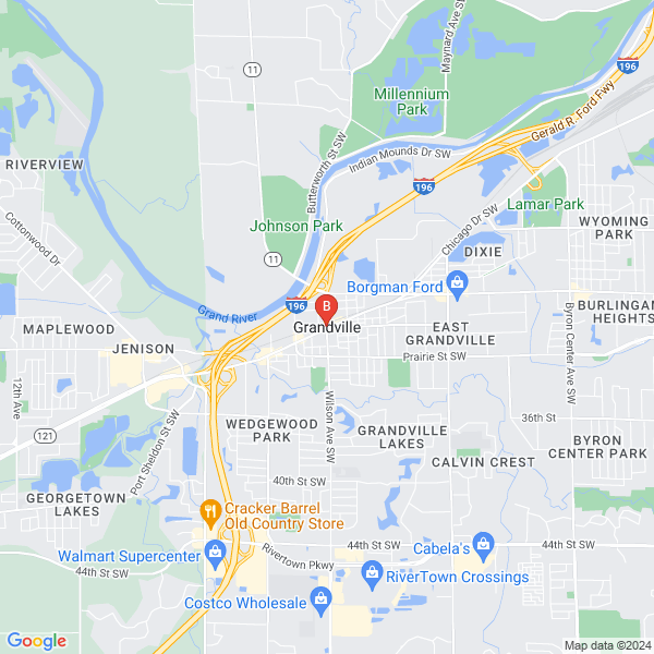 InTheGrandRapidsArea.com location map