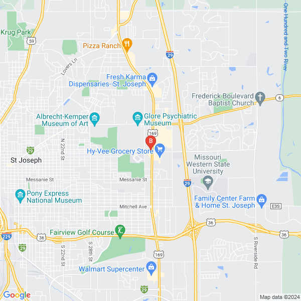 Nodaway Valley Bank location map